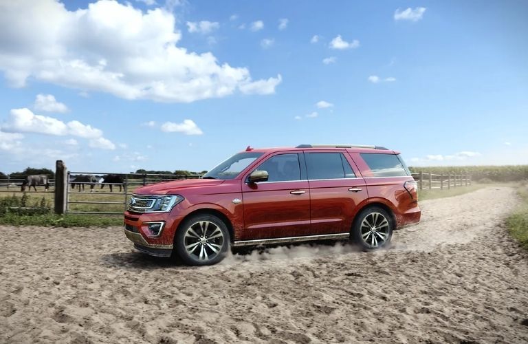 Used hybrid vehicle in a sandy terrain
