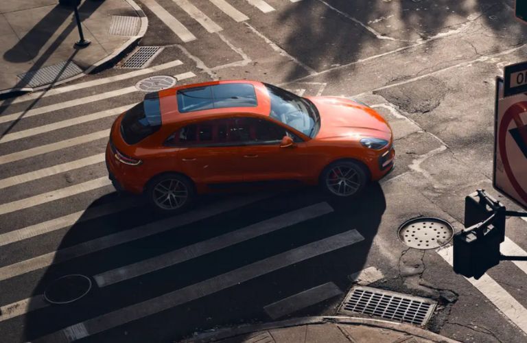 top view of the 2025 Porsche Macan