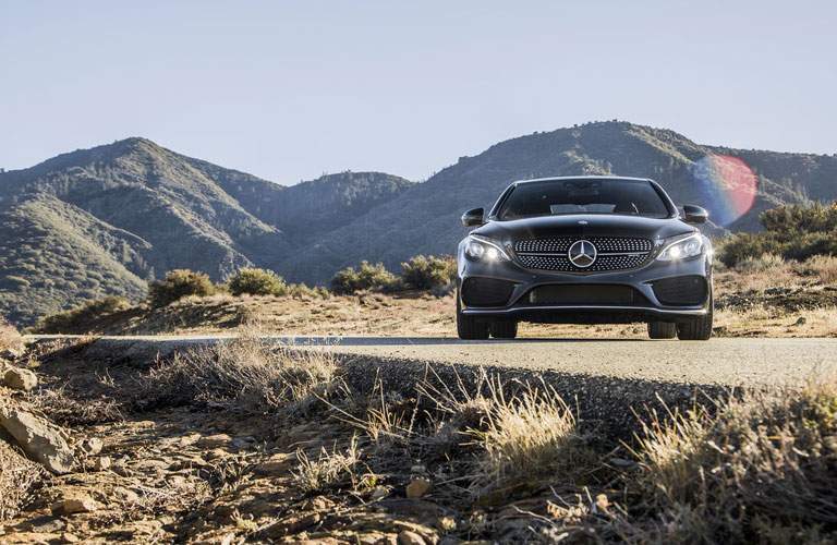 2018 AMG C 43 Sedan with mountains in the background