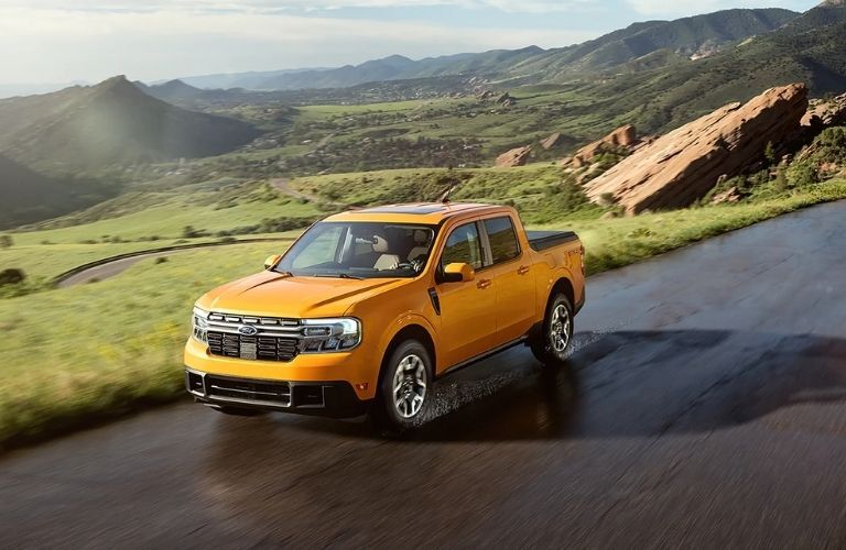 Ford Maverick on a scenic highway