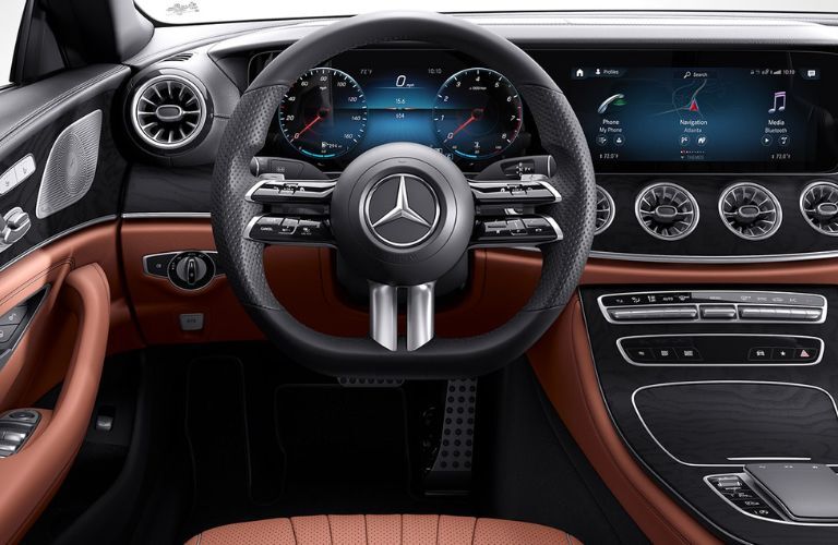 CLS 450 4MATIC in Sienna BrownBlack leather with AMG Line