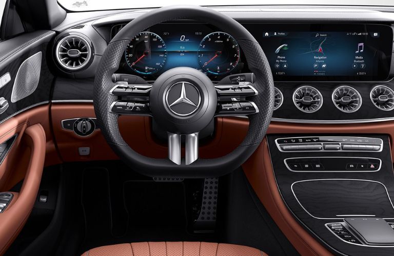 Cockpit view of the 2023 Mercedes-Benz CLS 450 Coupe