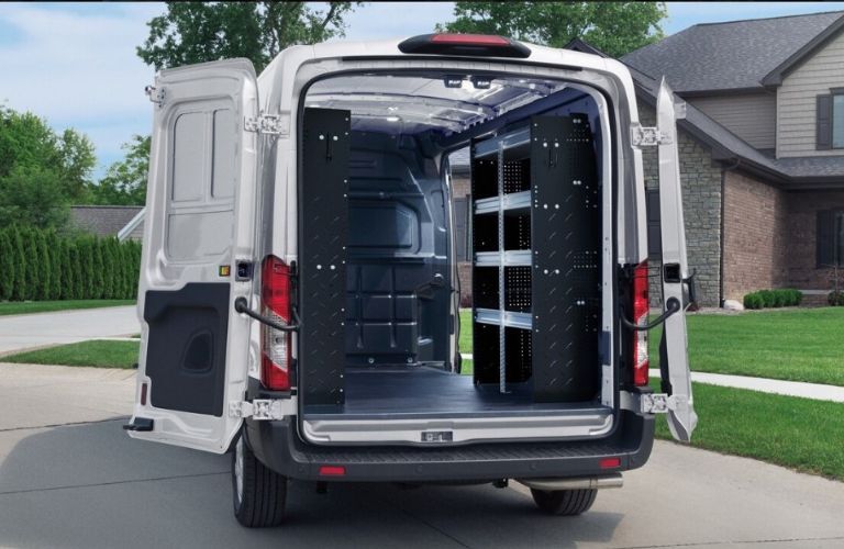 2024 Ford Transit rear view cargo space