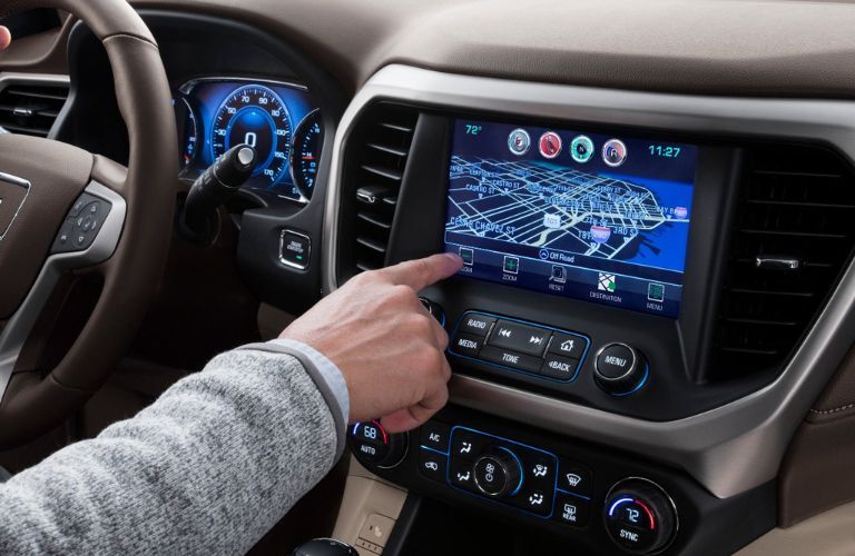 Infotainment system of the 2018 GMC Acadia