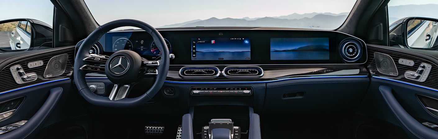 A cockpit view of the 2027 Mercedes-Benz GLE SUV