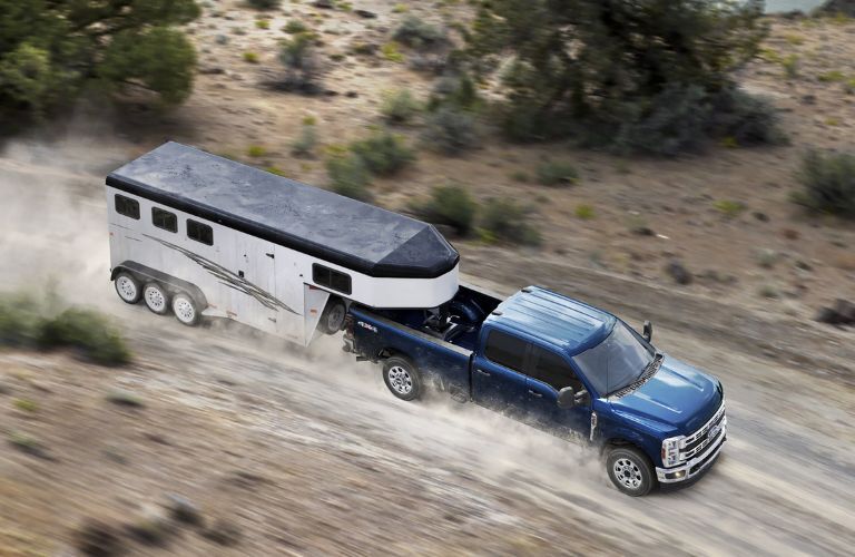 Ford Super Duty towing a trailer