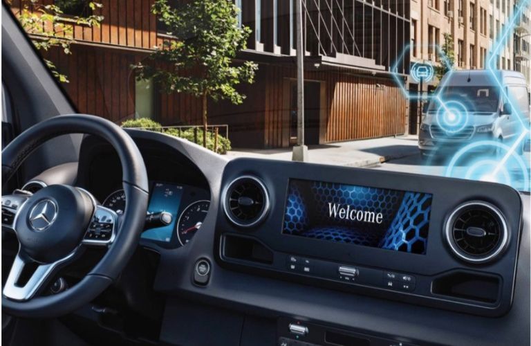 2024 Mercedes-Benz Sprinter Cargo Van front interior view