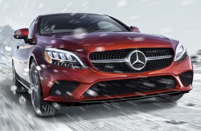 2021 Mercedes-Benz C-Class Coupe Red Front View