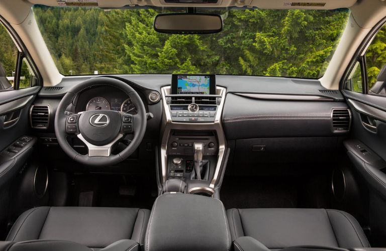 Dasboard view of the 2015 Lexus NX