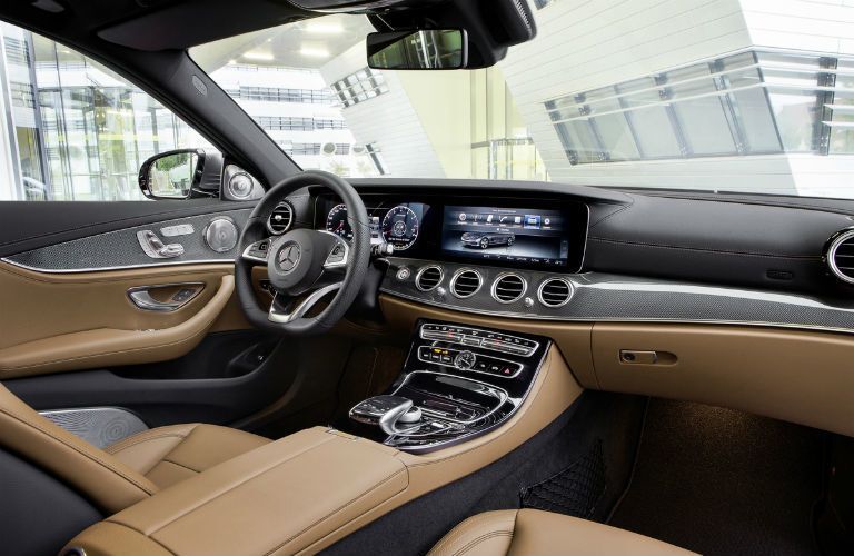 2018 Mercedes-Benz E-Class Sedan tan and black front seat