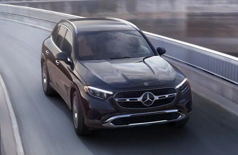 2026 Mercedes-Benz GLC SUV front view on a road