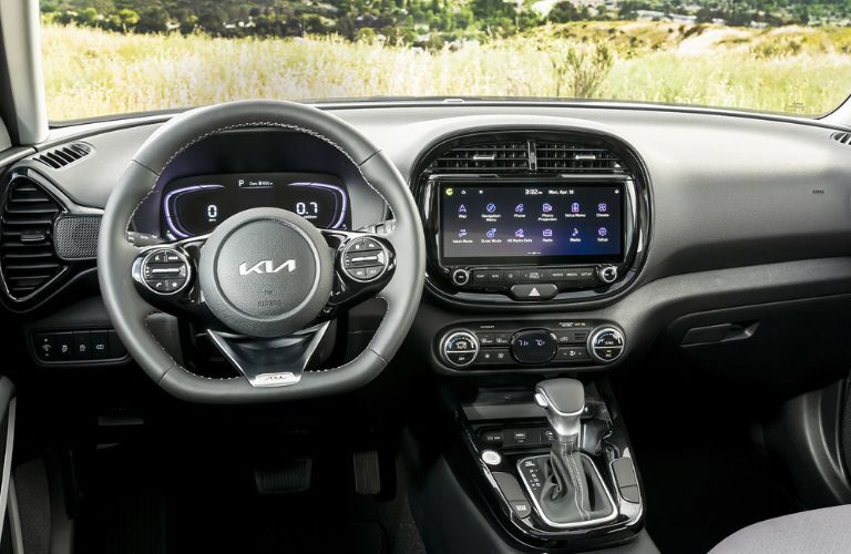 dashboard view of the 2023 Kia Soul