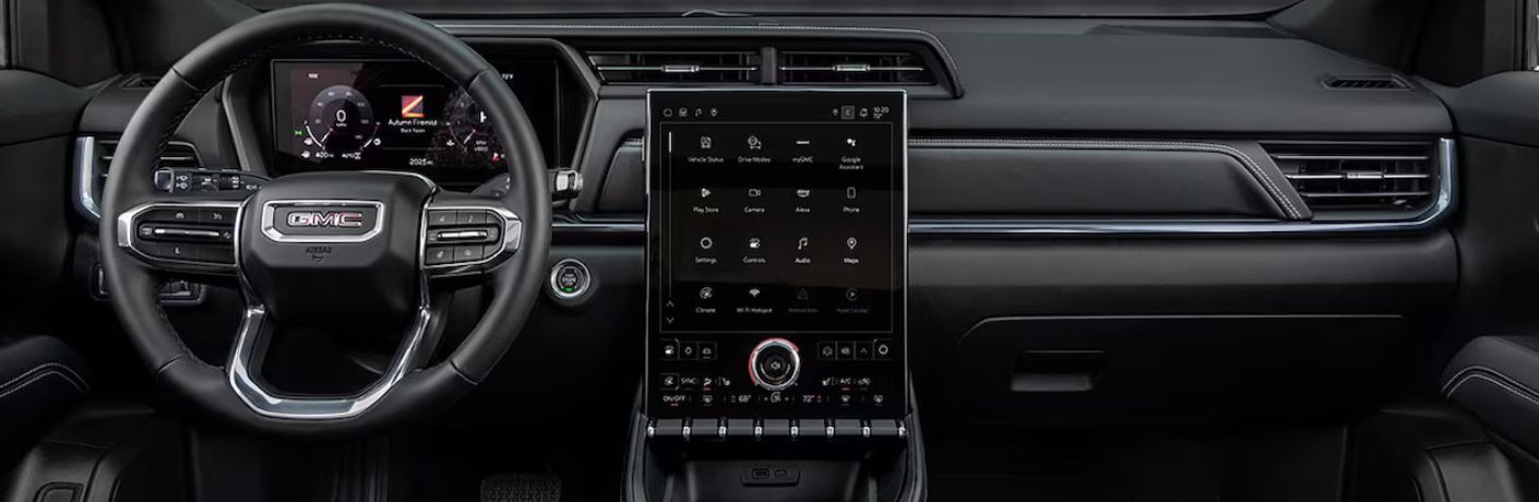 2026 GMC Terrain steering wheel and infotainment system