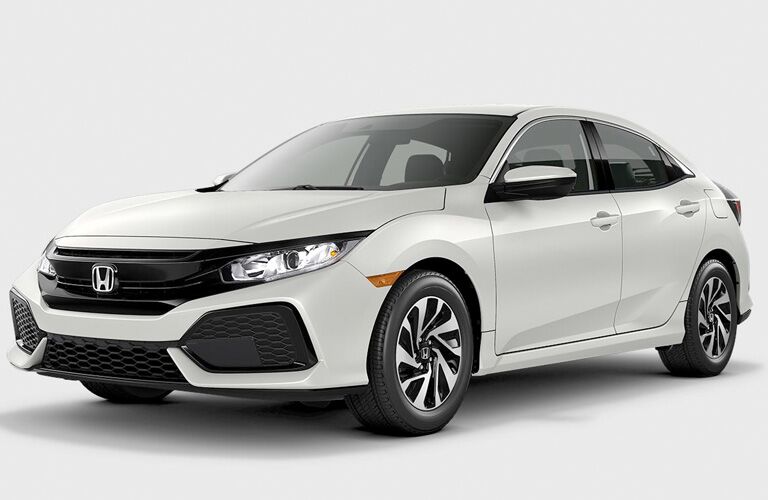 white honda civic hatchback