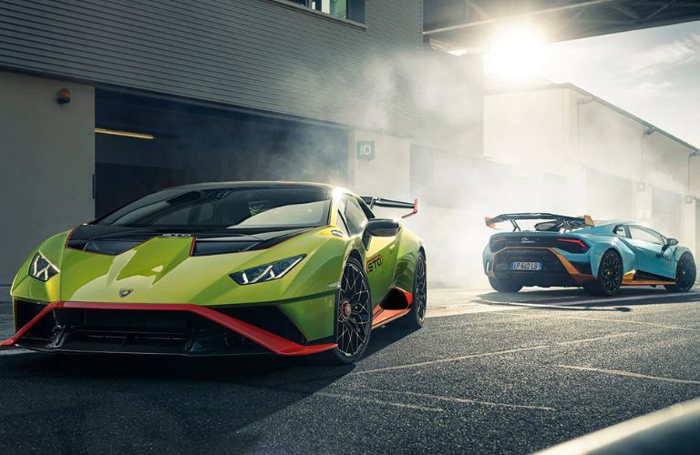 Two 2022 Lamborghini Huracan Coupe STO
