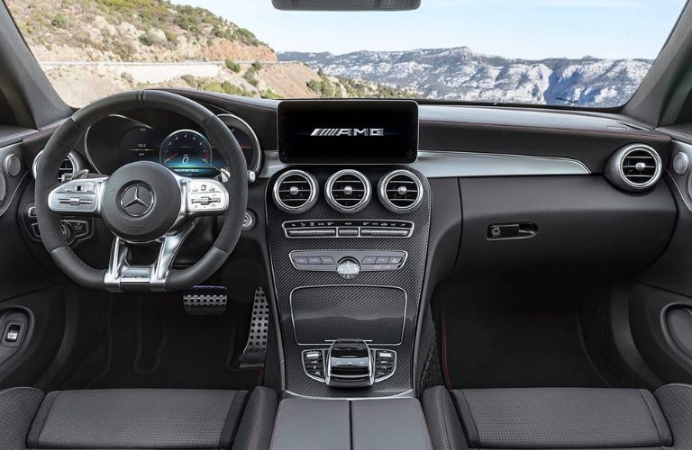 2022 Mercedes-AMG C 43 Coupe interior cockpit view