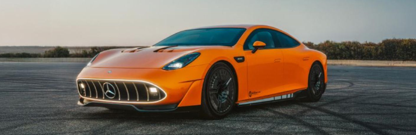 front and side view of the Concept AMG® GT XX