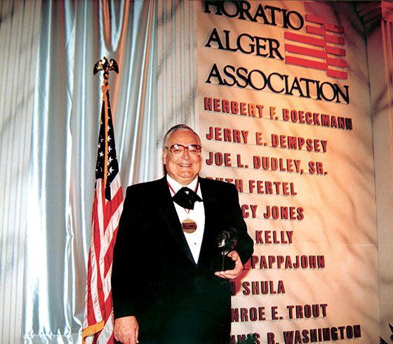 Bert honored by the Horatio Alger Association of Distinguished Americans