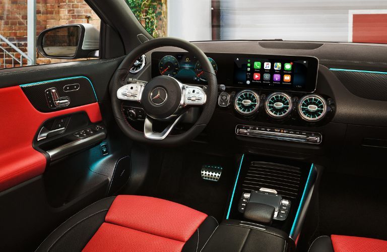 Front console of the 2023 Mercedes-Benz GLA