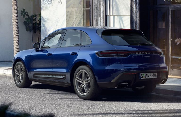 Rear view of the 2024 Porsche Macan