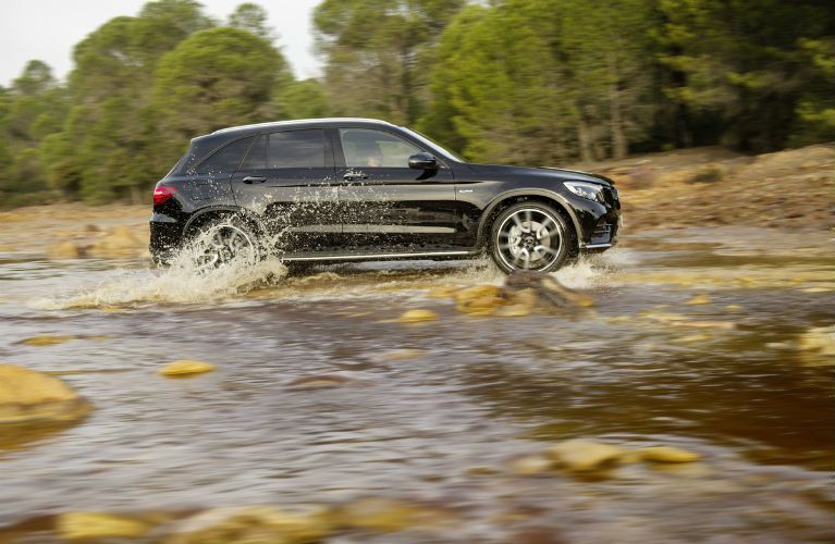 2017 Mercedes-Benz AMG driving through a river
