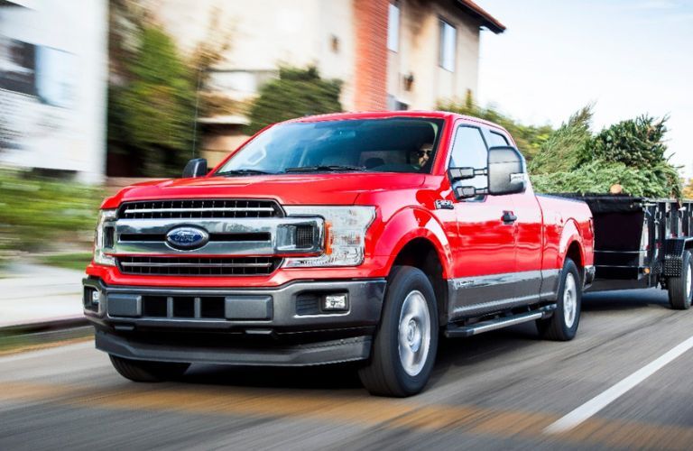 2018 Ford F-150 towing on road