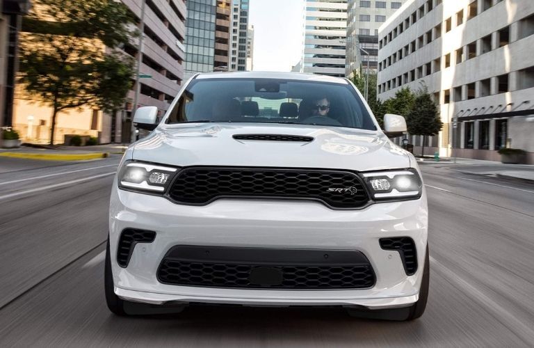 Front View of the Used Dodge Durango moving on the road