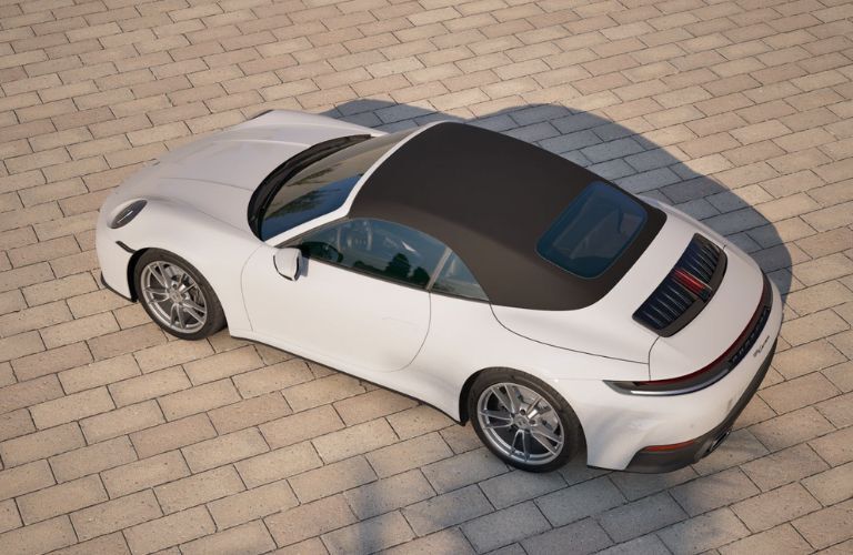 top view of the 2026 Porsche 911 Carrera Cabriolet