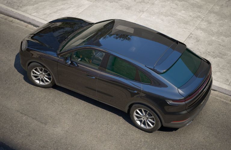 top view of the 2026 Porsche Cayenne Coupe