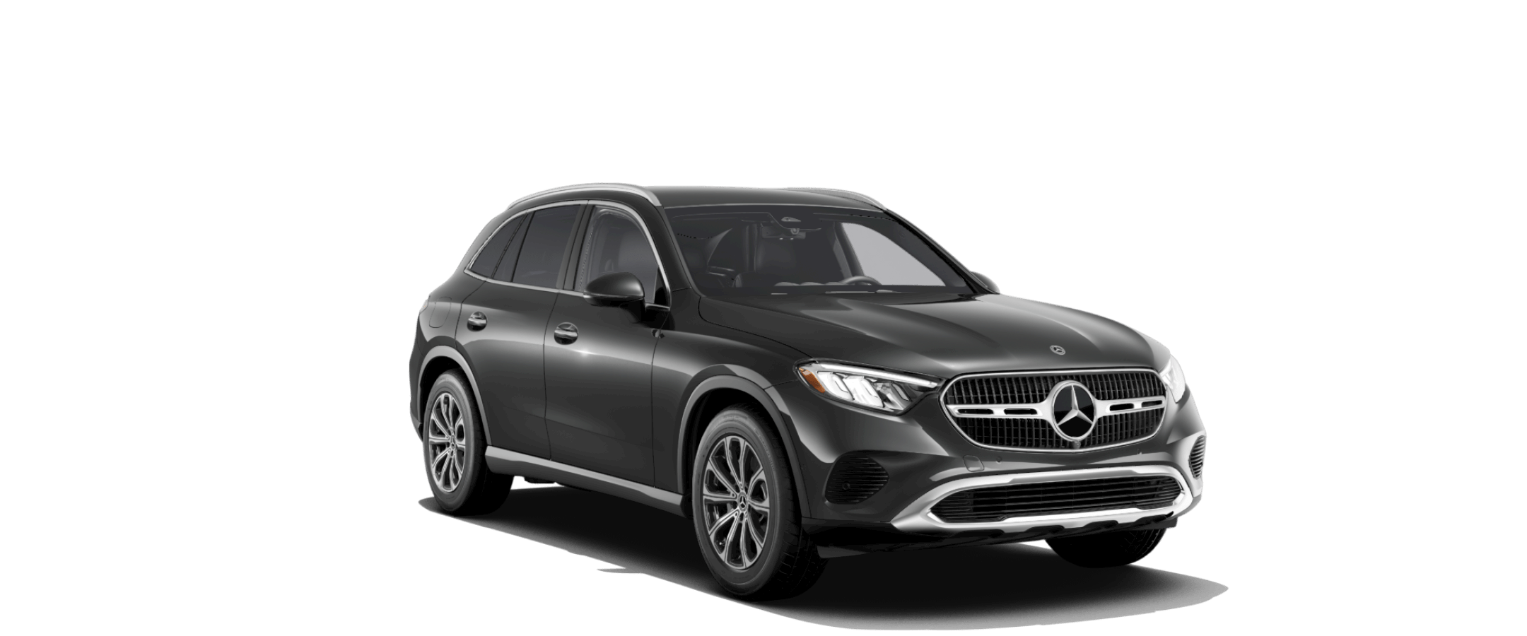 grey 2026 Mercedes-Benz GLC front and side angle