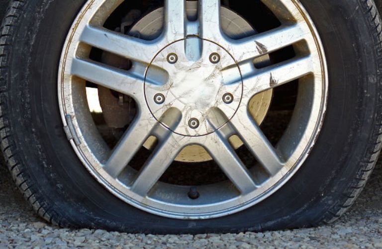 representative image of a flat tire