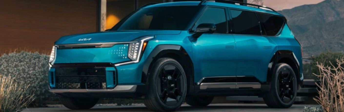 front quarter view of the 2024 Kia EV9