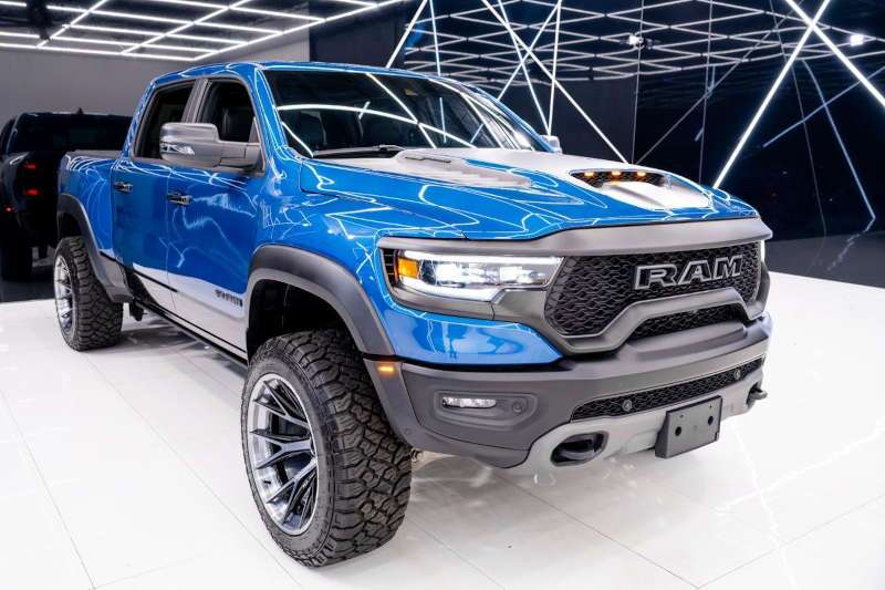 A front quarter exterior view of the RAM 1500 TRX