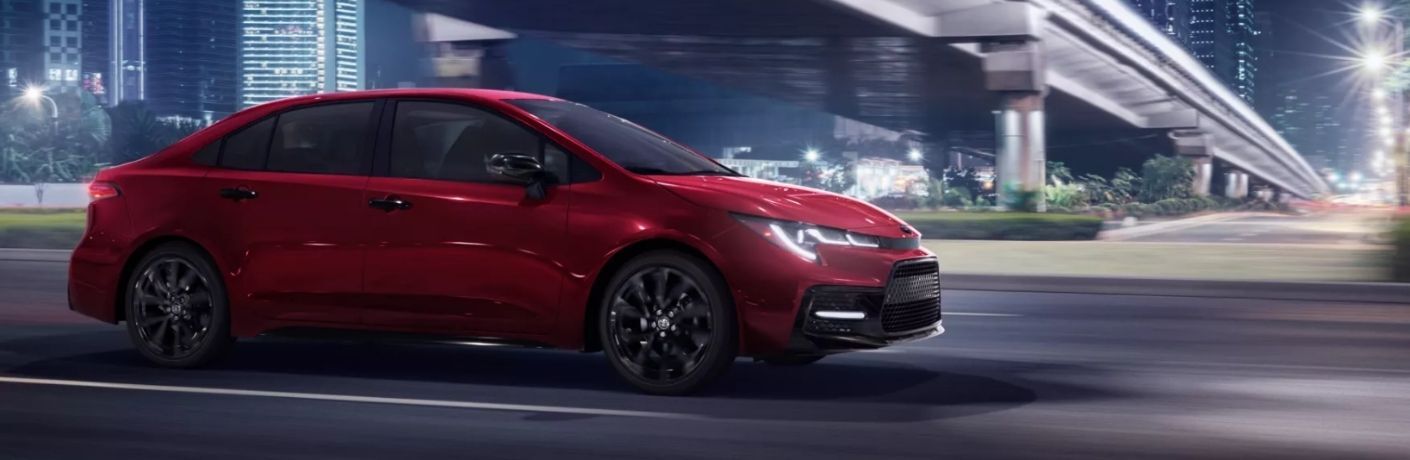 2022 Toyota Corolla driving on a road