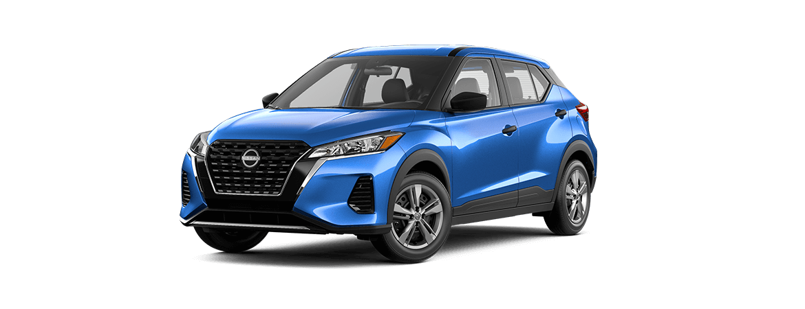 2023 Nissan Kicks in two-tone electric blue metallic/super black