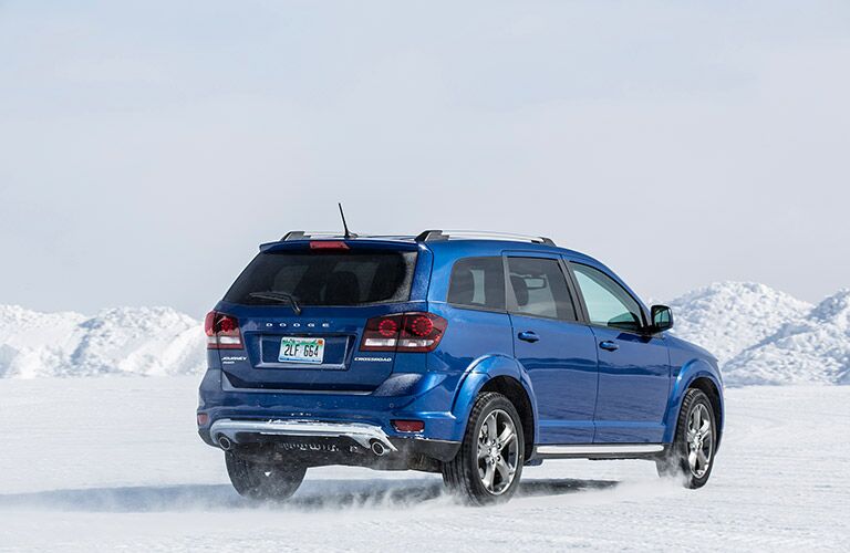 A 2017 Dodge Journey on snow