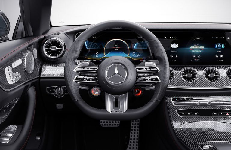 Cockpit view of the 2023 Mercedes-AMG E 53 Coupe