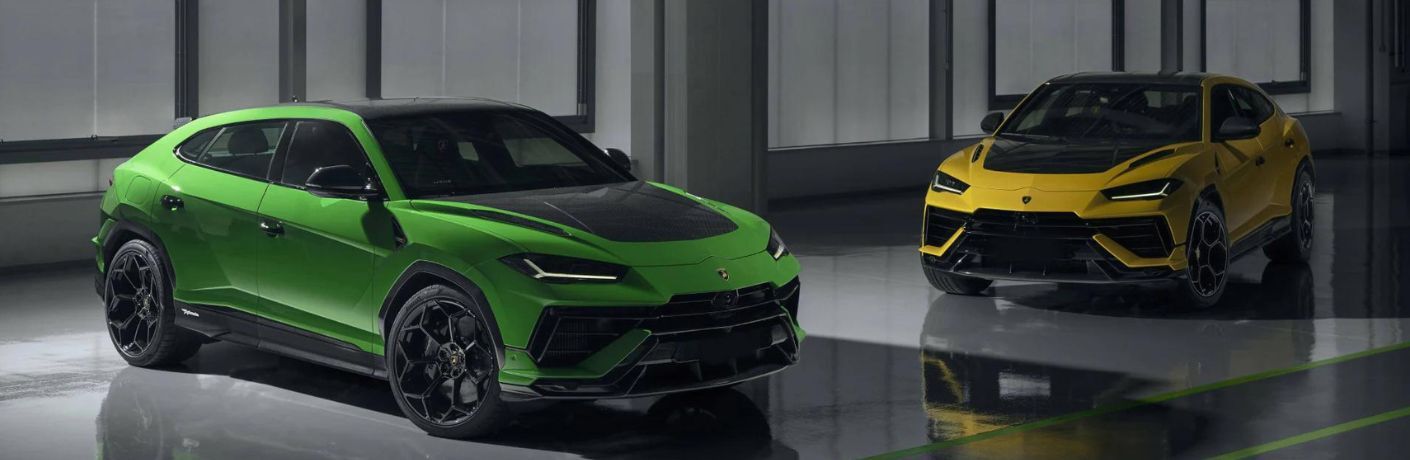 Two Lamborghini Urus Performante side by side