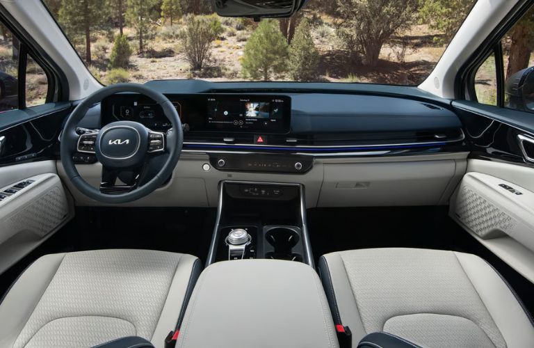 cockpit of the 2026 Kia Carnival MPV Hybrid
