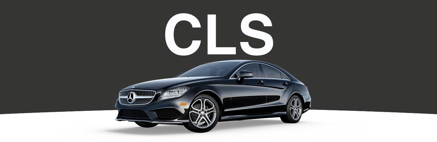 2017 Mercedes-Benz CLS against a white and grey background