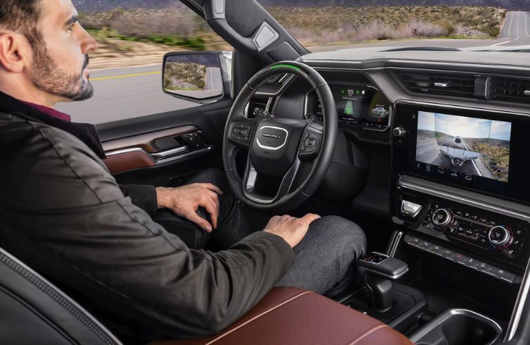 2026 GMC Sierra 1500 truck front seat with driver