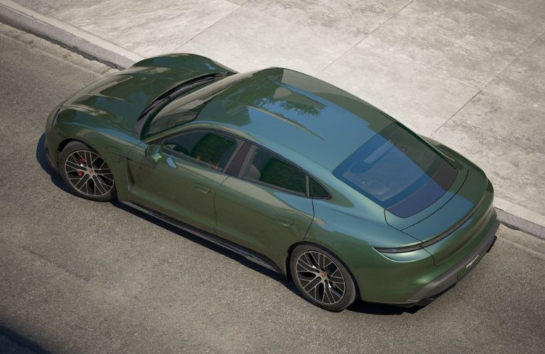 Porsche Taycan GTS exterior top view