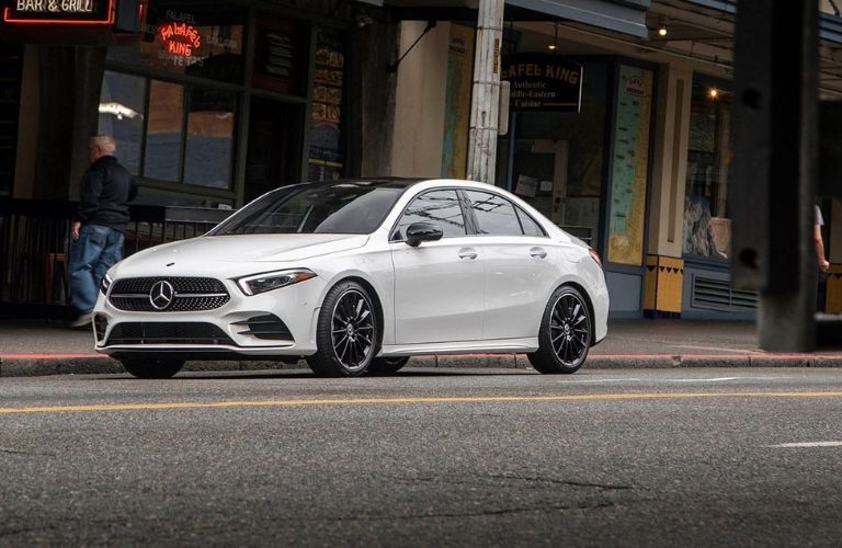 2022 Mercedes-Benz A-Class Sedan in a city