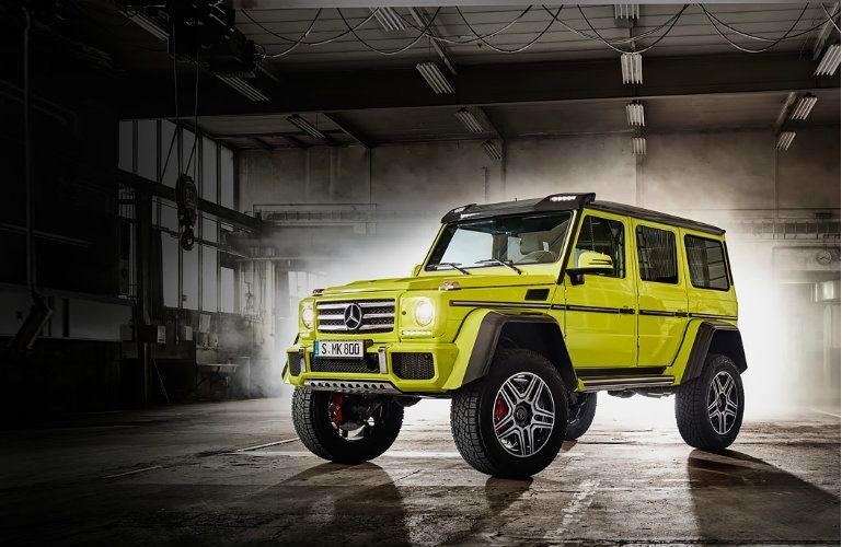 2017 Mercedes-Benz G 550 4x4 Squared in a parking garage