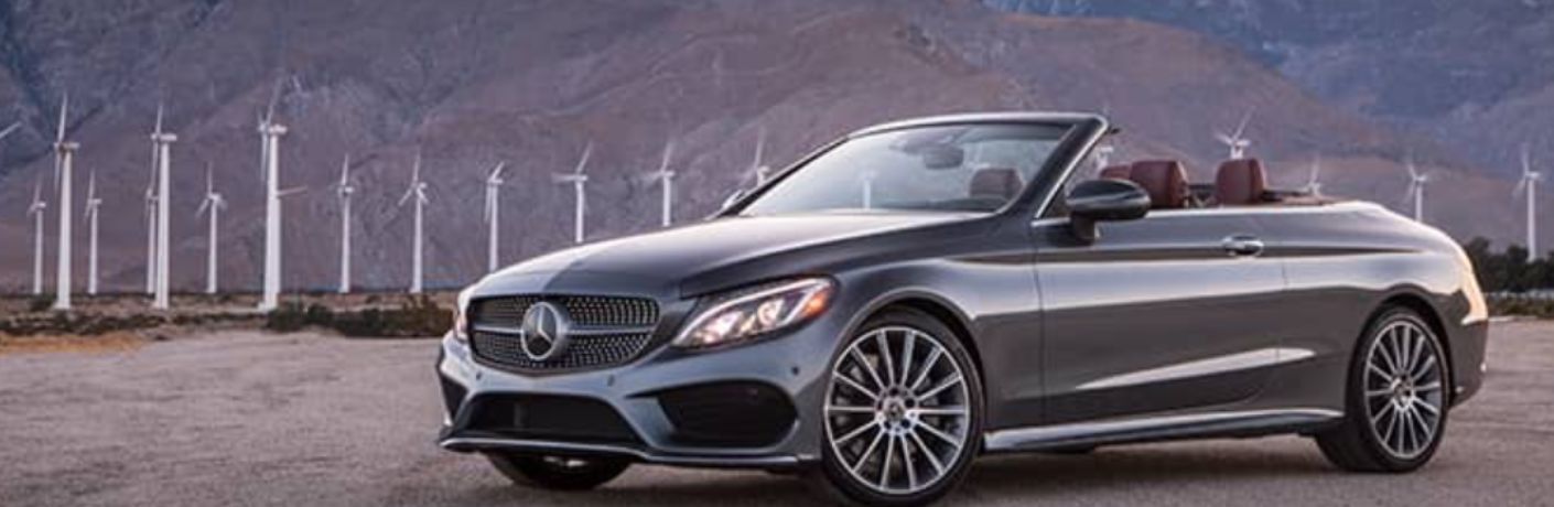 front quarter view and side view of a Mercedes-Benz