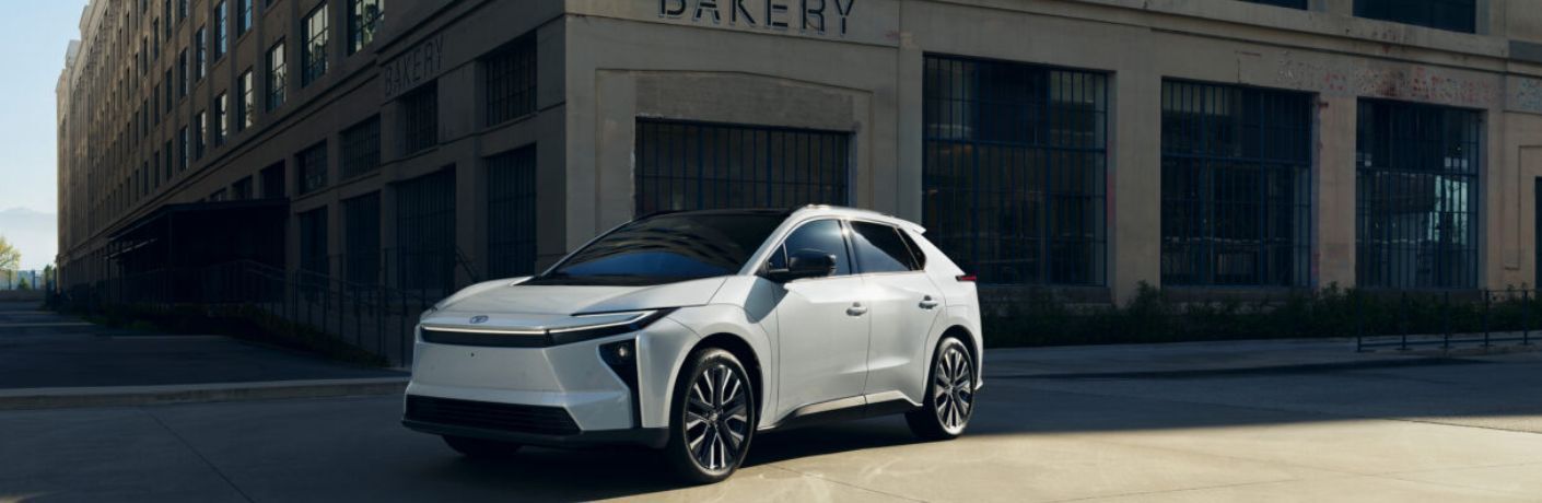 front quarter view of the 2027 Toyota bZ