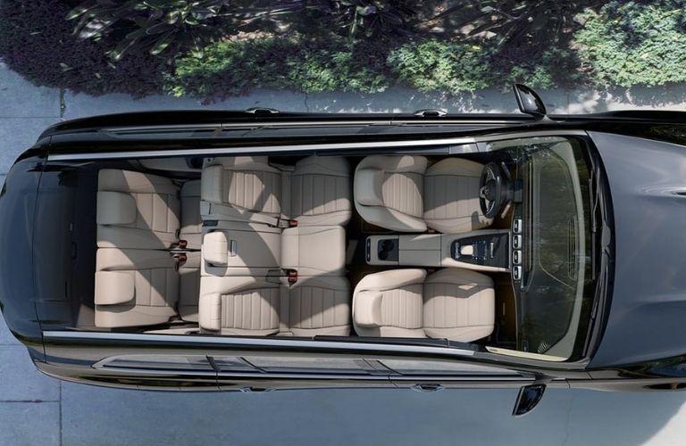 View of the seating of the 2022 Mercedes-Benz GLS