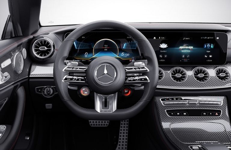2022 Mercedes-AMG E 53 Coupe cockpit and multimedia display view