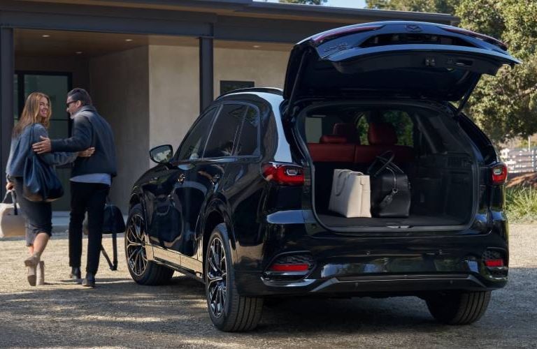 2026 Mazda CX-70 side and back view
