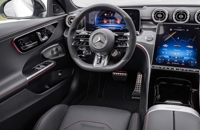 Cockpit view of the 2023 Mercedes-AMG C 43 Sedan